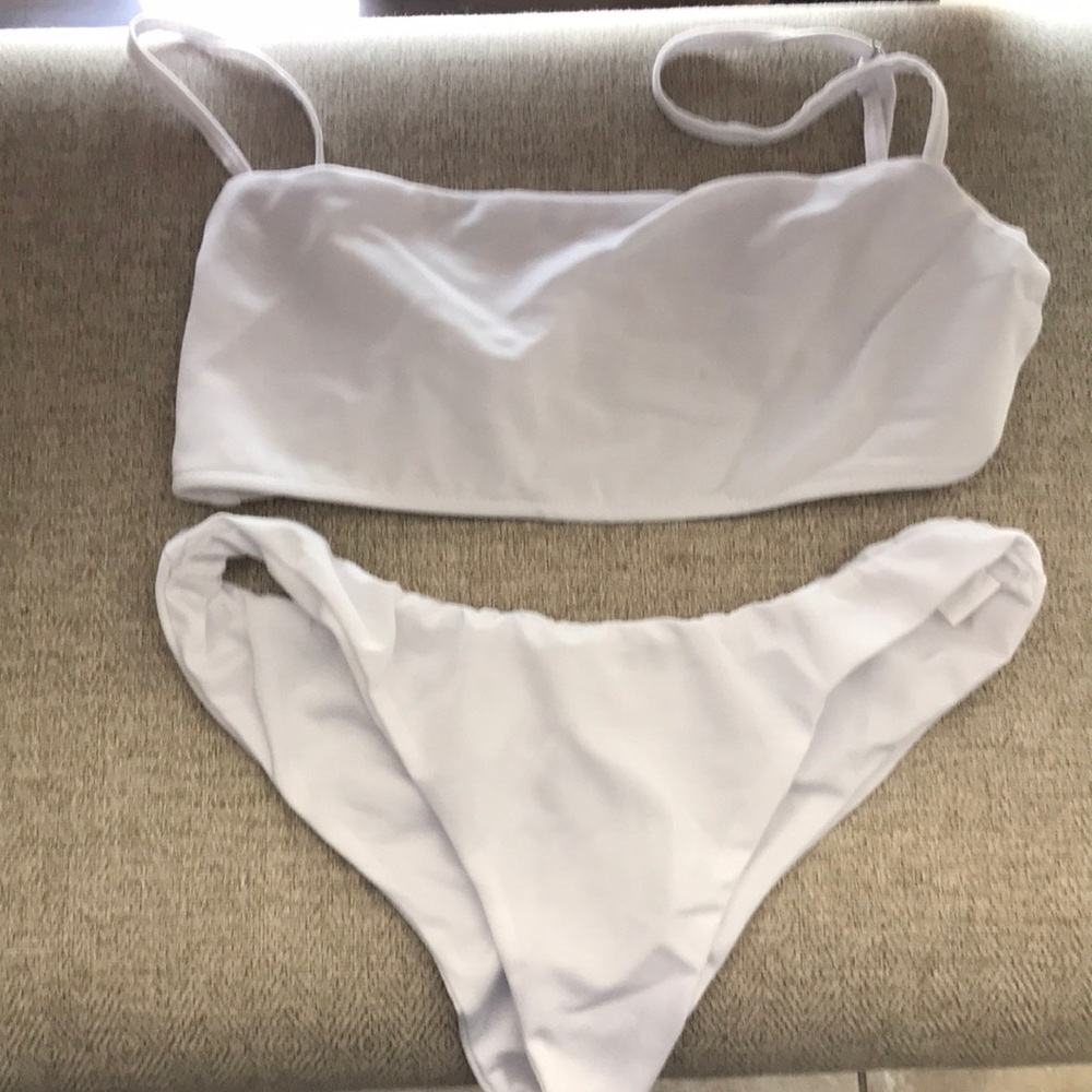 White bathing suit